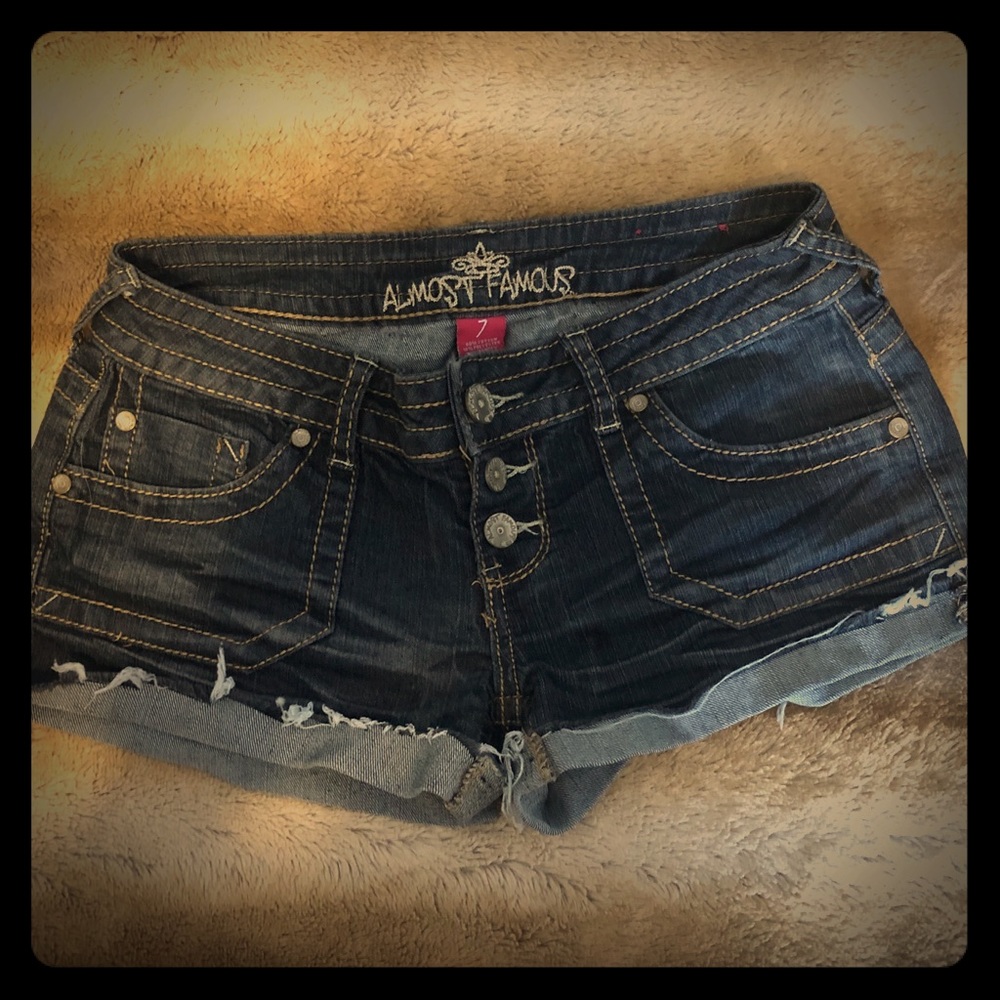 Denim shorts